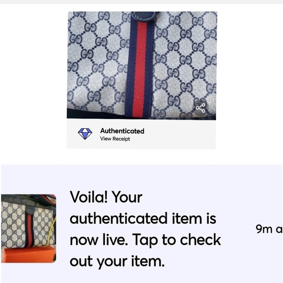 Authentic Gucci Handbag Navy - Picture 2 of 10